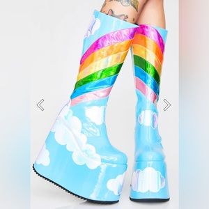 Brand New Heavenly Horizon Platform Boots Size 8